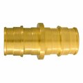 Homestead 0.75 x 0.75 in. Barb Brass Straight Coupling, 50PK HO2190676